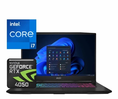 Ноутбук (2024) игровой MSI Katana 17 i7-13620H/ 16GB / 512GB/ RTX4050 / 17.3" 144Hz