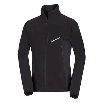 Мужская флисовая куртка Northfinder FULVIO 2XL черный (MI-3840OR)
