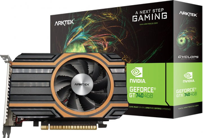 Видеокарта GeForce GT740, Arktek, 4Gb GDDR5, 128-bit, VGA/DVI/HDMI, 1058/5000 MHz (AKN740D5S4GH1)