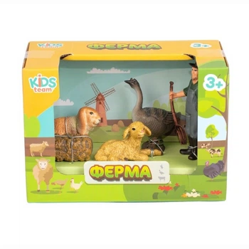 Детский игрушечный набор "Ферма" Kids Team Q9899-T7_4 гусь, овца, кролик