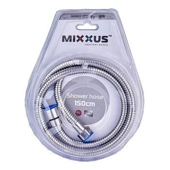 Шланг для душу Mixxus 150 см з нерж сталі