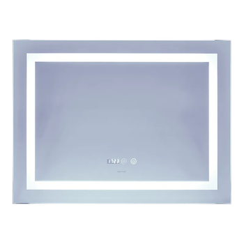 Зеркало Mixxus Warm MR02-80x60 (часы, LED-подсветка, антизапотевание) (MI6004) kr