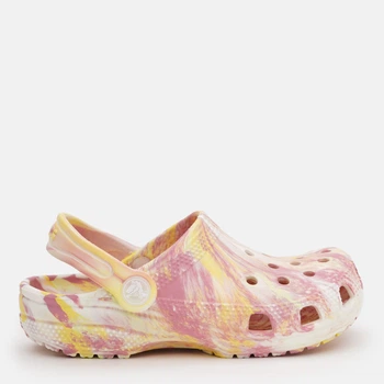 Детские кроксы-сабо для девочки Crocs Classic Glow Marbled Clog K Dyl/Mlt 210718-78S 28-29 (C11) Daylily/Multi (198445116902)