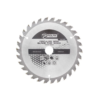 Диск пильный Polax по дереву с твердосплавными напайками 160x20.0/16, 30Т (54-134)