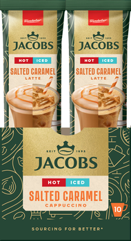 Напиток кофейный Jacobs Iced Latte Salted Caramel 21.3 г х 10 шт (8714599107423_8714599203330)