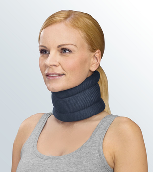 Головодержатель (воротник Шанца) армированный protect.COLLAR soft with bar - 9 см - синий, размер 3