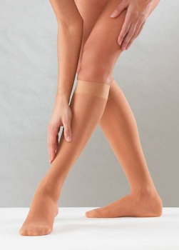 Компрессионные гольфы с закрытым носком Sanyleg Р21 1 класс L/XL бежевые (Р21_beige_L/XL)