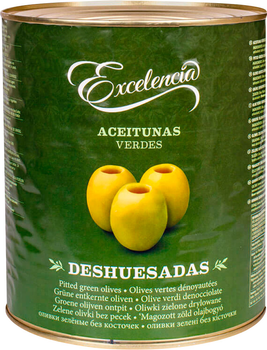 Оливки зелені Excelencia 280/320 без кісточки 3.1 л (8410971031217)