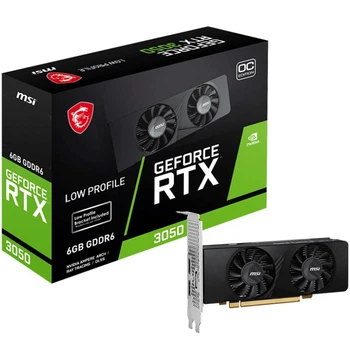 【新品】MSI GeForce RTX3050 6GB LowProfile Видеокарта GF RTX 3050 6GB GDDR6 Low Profile OC MSI (GeForce RTX