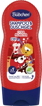 Шампунь и гель для душа Bubchen 2 в 1 Cola Monster 230 мл (4065331004277/4065331004673)