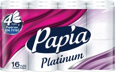 Туалетний папір Papia 4 шари 16 рулонів (8690536026388)