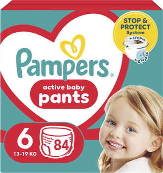 Підгузки-трусики Pampers Active Baby Pants Розмір 6 (13-19 кг) 84 шт (8006540069530)