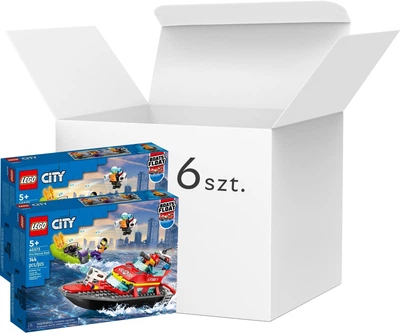Zestaw klocków LEGO City Łódź strażacka elementy 144 6 szt (60373)