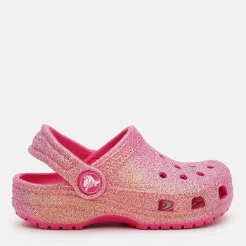 Дитячі крокси-сабо для дівчинки Crocs Classic Iridescent Glitter CgT Dgf 210985-6ZQ 23-24 (C7) Dragon Fruit (198445120596)