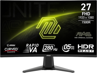Монітор 27" MSI MAG 276CXFDE (9S6-3CE01M-015)
