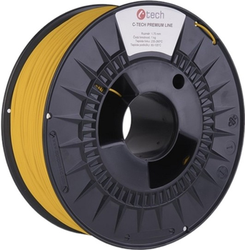 Нитка для картриджа C-Tech Premium Line ABS 1.75 мм RAL1023 Traffic Yellow (TIFCT1304)