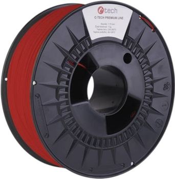 Нитка для картриджа C-Tech Premium Line PLA 1.75 мм RAL3020 Traffic Red (TIFCT2310)