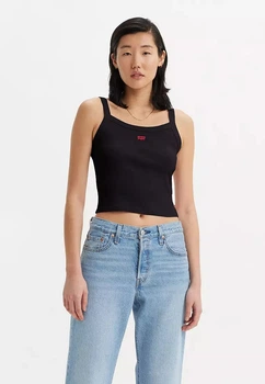 Koszulka na ramiączkach damska Levi's Essential Sporty Rib Tnk Cotton A7420-0010 L Czarna (5401157128763)