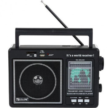 Радиоприемник аккумуляторный з MP3-плеером Golon RX-99 UAR, поддержка USB флешек, microSD\SD карт, радио с питанием от сети, аккумулятора, батреек
