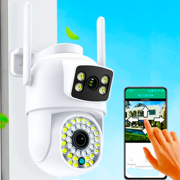 Вулична IP Wi-Fi камера відеоспостереження , з передачею на телефон PTZ 2L-A2 (L)
