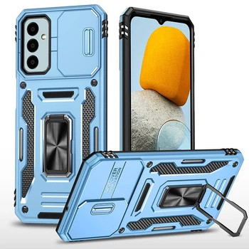 Чехол противоударный Epik Defender Cam Ring Case для Samsung Galaxy M34 5G Голубой / Light Blue
