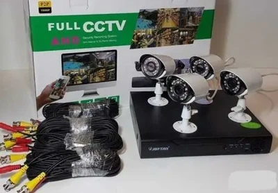 Комплект відеоспостереження дротовий з переглядом через 3G мережу FULL AHD CCTV (4 камери) (без монітора)HD набір на 4 камери з реєстратором
