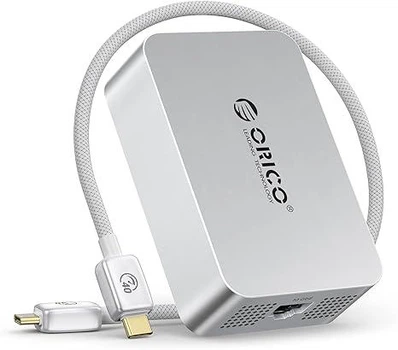 Сетевой адаптер 10GbE RJ45 10G Ethernet Thunderbolt 3/4 USB4 Алюминиевый корпус с вентилятором устройство подключается по принципу Plug-and-play на macOS Win Intel certification