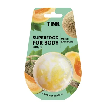 Бомбочка-гейзер для ванн Tink Melon, 200 г (289153)