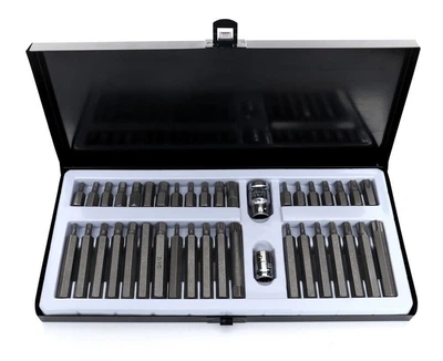 Професійний набір біт 40 шт Kraft&Dele KD10220 Torx, Hex, Spline — для ремонтних робіт, в металевому кейсі