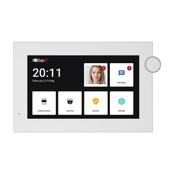 IP-відеодомофон Bas-IP AZ-07LF Android 7" Wi-Fi white з можливістю горизонтального та вертикального монтажу (302667)