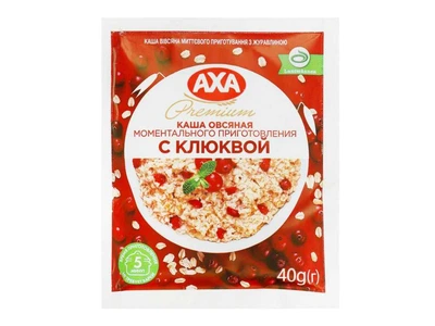 Каша швидкого приготування Аха 40г з журавлиною