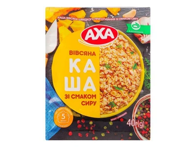 Каша швидкого приготування Аха 40г вівсяна зі смаком сиру