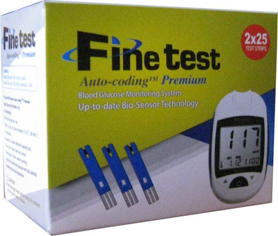 Тест смужки для глюкометра Finetest Auto-coding Premium 50 штук