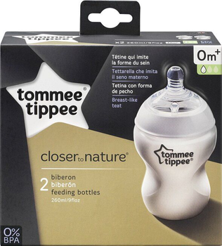 Пляшечки для годування Tommee Tippee пластикова 260 мл (2 шт)
