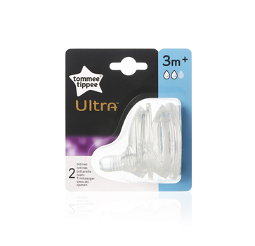 Соска на пляшку Tommee Tippee Ultra Середній потік 2 шт