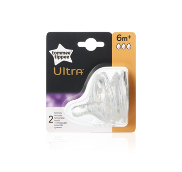 Соска на пляшку Tommee Tippee Ultra Швидкий потік 2 шт