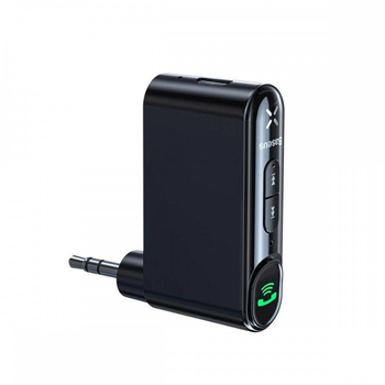 Ресивер Bluetooth Baseus BSBA-02 AUX Wireless Audio Receiver, BT5.0, Hands Free, 145mAh, 8h, Black