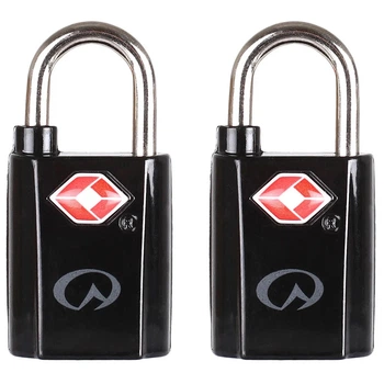 Замки Lifeventure TSA Mini Padlocks 2-Pack Чорний