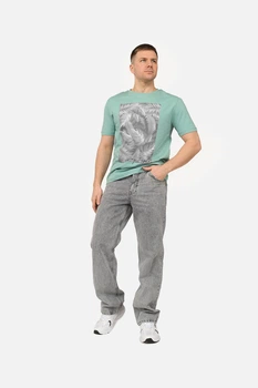Футболка з коротким рукавом чоловіча S колір м'ятний YUKI ЦБ-00270066