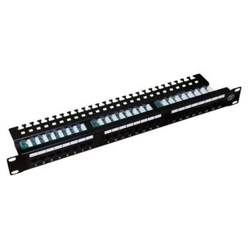 Патч-панель Hypernet 24 порта 19" с менеджментом кабеля PP-UTP24-WMR