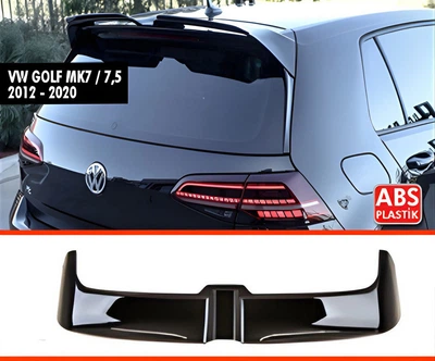Спойлер для Volkswagen Golf 7/E-Golf Хетчбек, черный глянец V6