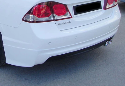 Задній дифузор DPT V-1 для Honda Civic Sedan VIII (2006-2011 рр.), чорний глянець, дифузор для Civic