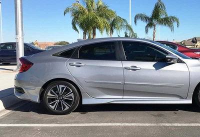 Пороги для Honda Civic 10 2016-2021 Седан, грунтованные под покраску V2