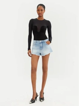 Шорты джинсовые Pinko 27 голубой 104593