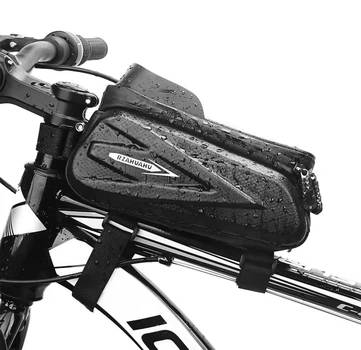 Велосипедна нарамна сумка для смартфона RZAHUAHU THK-02 водонепроникна чорна