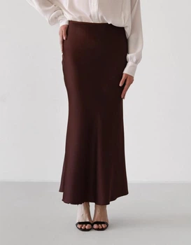 Юбка длинная женская Lilove 229 S Шоколадная