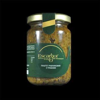 Паштет равликовий з травами 150гр.