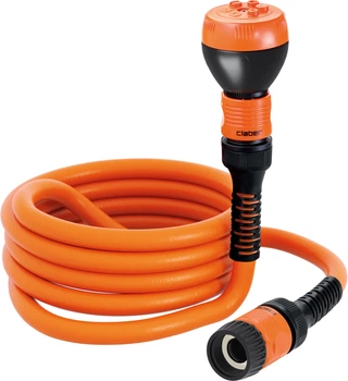Шланг поливальний пружинний Claber 1/2" TWIDDY 15 м з конекторами і розпилювачем (93360000)
