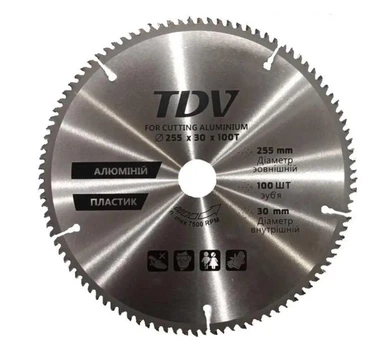 Диск пильный по алюминию ламинату пластику 210*60*30 TDV