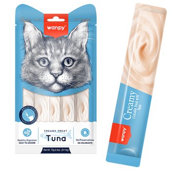 Жидкое лакомство для котов Wanpy Creamy Lickable Treats Tuna тунец (RAC-54)